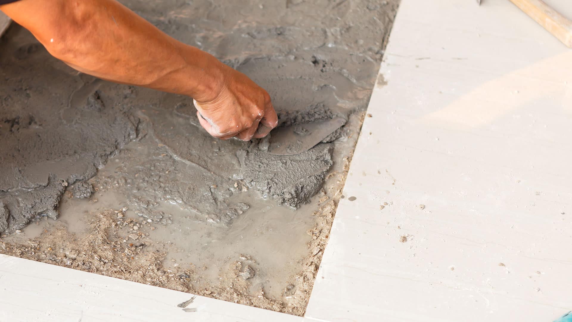 Concrete Setting Banner Image